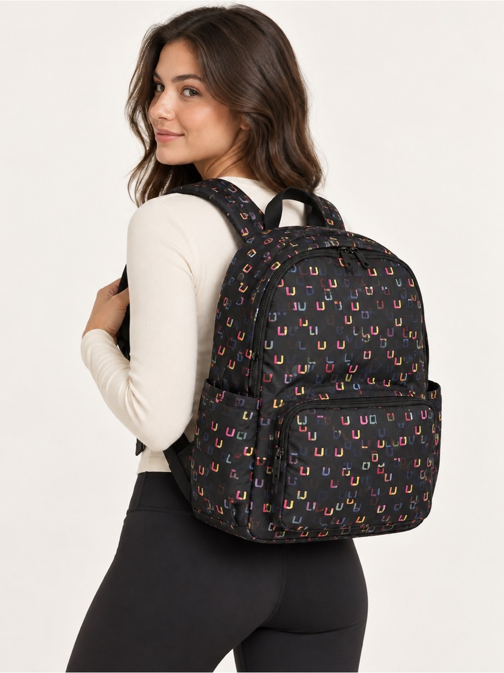 #998 NWT Lululemon Everywhere Backpack 22L LULB Multicolor Logo Print Rare